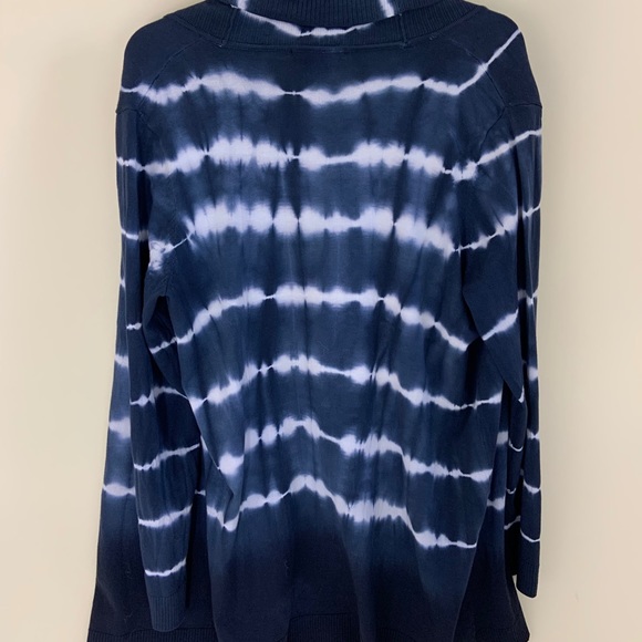 Tie dye cardigan navy blue size L - Picture 6 of 8